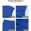 imageBTFBM Women Two Piece Skirt Set Summer 2025 Casual Vacation Crew Neck Short Sleeve Cropped Top Elastic Waist Midi SkirtsSolid Blue