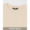 imageBTFBM Womens Casual Long Sleeve Tops Spring Fall 2025 Crew Neck Workout Shirt Stretchy Slim Fit Basic Y2K Going Out TopBeige