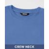 imageBTFBM Womens Casual Long Sleeve Tops Spring Fall 2025 Crew Neck Workout Shirt Stretchy Slim Fit Basic Y2K Going Out TopBlue