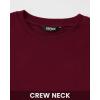 imageBTFBM Womens Casual Long Sleeve Tops Spring Fall 2025 Crew Neck Workout Shirt Stretchy Slim Fit Basic Y2K Going Out TopWine Red