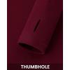imageBTFBM Womens Casual Long Sleeve Tops Spring Fall 2025 Crew Neck Workout Shirt Stretchy Slim Fit Basic Y2K Going Out TopWine Red