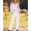 imageBTFBM 3 Piece Outfits Casual Knit Matching Sets Spring Summer Clothes Cardigan Cropped Tank Tops Wide Leg Pant TracksuitSolid White