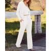 imageBTFBM 3 Piece Outfits Casual Knit Matching Sets Spring Summer Clothes Cardigan Cropped Tank Tops Wide Leg Pant TracksuitSolid White