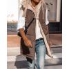 imageBTFBM Fall Long Puffer Vest Women Sleeveless Hooded Reversible Fleece Sherpa Jacket Zip Up Winter Coat Outerwear VestsSolid Coffee