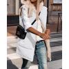 imageBTFBM Fall Long Puffer Vest Women Sleeveless Hooded Reversible Fleece Sherpa Jacket Zip Up Winter Coat Outerwear VestsSolid White