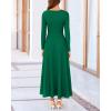 imageBTFBM Two Piece Skirt Sets For Women 2024 Trendy Fall Outfits Ribbed Knit Long Sleeve Crop Top Flowy Maxi Skirt SetSolid Green