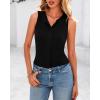 imageBTFBM Womens Button Down Tank Top 2025 Summer Cropped Ribbed Knit Vest Slim Fit Casual Sleeveless Going Out TopsBlack