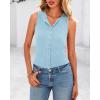 imageBTFBM Womens Button Down Tank Top 2025 Summer Cropped Ribbed Knit Vest Slim Fit Casual Sleeveless Going Out TopsLight Blue