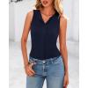 imageBTFBM Womens Button Down Tank Top 2025 Summer Cropped Ribbed Knit Vest Slim Fit Casual Sleeveless Going Out TopsNavy