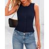 imageBTFBM Womens Button Down Tank Top 2025 Summer Cropped Ribbed Knit Vest Slim Fit Casual Sleeveless Going Out TopsNavy