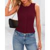 imageBTFBM Womens Button Down Tank Top 2025 Summer Cropped Ribbed Knit Vest Slim Fit Casual Sleeveless Going Out TopsWine Red