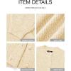 imageBTFBM Womens Chunky Knit Fall Cardigan 2025 Winter Long Sleeve Button Down Soft Loose Cropped Sweater OuterwearBeige