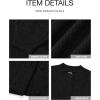 imageBTFBM Womens Chunky Knit Fall Cardigan 2025 Winter Long Sleeve Button Down Soft Loose Cropped Sweater OuterwearBlack
