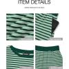 imageBTFBM Womens Striped Knit Sets 2 Piece Outfits 2025 Summer Short Sleeve Tops Elastic Waist Shorts Lounge Sets PocketsLight Green