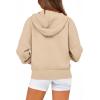 imageBTFBM Womens Zip Up Hoodies Long Sleeve Fashion Sweatshirt Fleece Y2K Hooded Jacket 2025 Trendy Fall Winter ClothesApricot