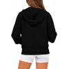 imageBTFBM Womens Zip Up Hoodies Long Sleeve Fashion Sweatshirt Fleece Y2K Hooded Jacket 2025 Trendy Fall Winter ClothesBlack