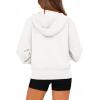 imageBTFBM Womens Zip Up Hoodies Long Sleeve Fashion Sweatshirt Fleece Y2K Hooded Jacket 2025 Trendy Fall Winter ClothesWhite