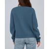 imageBTFBM Cardigan Sweaters for Women Trendy 2025 Fall Open Front Long Sleeve Button Down Bow Knot Cropped Lady JacketBlue