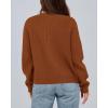 imageBTFBM Cardigan Sweaters for Women Trendy 2025 Fall Open Front Long Sleeve Button Down Bow Knot Cropped Lady JacketCaramel