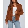 imageBTFBM Cardigan Sweaters for Women Trendy 2025 Fall Open Front Long Sleeve Button Down Bow Knot Cropped Lady JacketCaramel