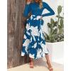 imageBTFBM Womens Floral Maxi Dress 2025 Spring Fall Casual Crewneck Long Sleeve Ruffle Flowy Cocktail Wedding Guest DressesWhite Floral Lake Blue