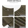 imageBTFBM Womens Spring Fashion 2025 Long Sleeve Boat Neck Mini Dress Slim Fit Party Club Short Tight Basic Bodycon DressesArmy Green