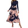 Pink Floral Navy