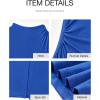 imageBTFBM Women Bodycon Maxi Dress Long Sleeve Back Slit Ruched Elegant Party Cocktail Formal Fall Wedding Guest DressesRoyal Blue