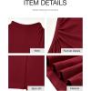 imageBTFBM Women Bodycon Maxi Dress Long Sleeve Back Slit Ruched Elegant Party Cocktail Formal Fall Wedding Guest DressesWine Red