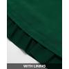 imageBTFBM Women Casual Summer Spring Dresses 2025 Tie Neck Long Sleeve High Waist Tiered Ruffle Aline Swing Tunic Mini DressLong Sleeve Dark Green