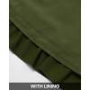 imageBTFBM Women Casual Summer Spring Dresses 2025 Tie Neck Long Sleeve High Waist Tiered Ruffle Aline Swing Tunic Mini DressLong Sleeve Green