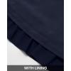 imageBTFBM Women Casual Summer Spring Dresses 2025 Tie Neck Long Sleeve High Waist Tiered Ruffle Aline Swing Tunic Mini DressLong Sleeve Navy