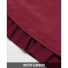 imageBTFBM Women Casual Summer Spring Dresses 2025 Tie Neck Long Sleeve High Waist Tiered Ruffle Aline Swing Tunic Mini DressLong Sleeve Red