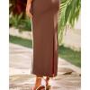 imageBTFBM Women Maxi Bodycon Dresses Square Neck Sleeveless Contrast Binding Split Cocktail Party Club Tank Long Dress 2025Solid Coffee
