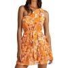 imageBTFBM Women One Shoulder Summer Dresses 2025 Floral Sundress High Waist Flowy A Line Mini Beach Wedding Guest DressFloral Yellow White