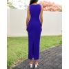 imageBTFBM Formal Wedding Guest Dresses for Women Summer 2025 Sleeveless Ruched Bodycon Mesh Elegant Maxi Cocktail DressBright Blue