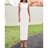 imageBTFBM Formal Wedding Guest Dresses for Women Summer 2025 Sleeveless Ruched Bodycon Mesh Elegant Maxi Cocktail DressWhite