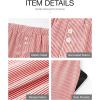 imageBTFBM Striped Boxer Shorts for Women 2025 Summer Elastic Waist Y2k Vacation Beach Bottoms Lounge Sleep Pj Pajama ShortsRed White