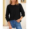 imageBTFBM Womens Loose Pullover Sweaters Fall Winter Clothes 2025 Crewneck Slouchy Sweater Long Sleeve Casual Knitted TopsSolid Black