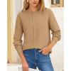 imageBTFBM Womens Loose Pullover Sweaters Fall Winter Clothes 2025 Crewneck Slouchy Sweater Long Sleeve Casual Knitted TopsSolid Khaki
