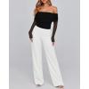 imageBTFBM Womens Off Shoulder Tops 2025 Spring Summer Sheer Long Sleeve Shirts Stretchy Ruched Slim Fit Going Out Crop TopBlack