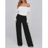 imageBTFBM Womens Off Shoulder Tops 2025 Spring Summer Sheer Long Sleeve Shirts Stretchy Ruched Slim Fit Going Out Crop TopWhite