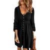 Long Buttons Black