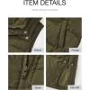 imageBTFBM Long Puffer Vest Women Quilted Hooded Button Down Zip Up Sleeveless Vests Outerwear Padded Jacket Fall Winter CoatArmy Green