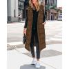 imageBTFBM Long Puffer Vest Women Quilted Hooded Button Down Zip Up Sleeveless Vests Outerwear Padded Jacket Fall Winter CoatBrown