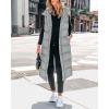 imageBTFBM Long Puffer Vest Women Quilted Hooded Button Down Zip Up Sleeveless Vests Outerwear Padded Jacket Fall Winter CoatGrey