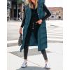 imageBTFBM Long Puffer Vest Women Quilted Hooded Button Down Zip Up Sleeveless Vests Outerwear Padded Jacket Fall Winter CoatGrey Blue