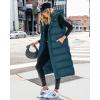 imageBTFBM Long Puffer Vest Women Quilted Hooded Button Down Zip Up Sleeveless Vests Outerwear Padded Jacket Fall Winter CoatGrey Blue