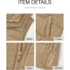 imageBTFBM Long Puffer Vest Women Quilted Hooded Button Down Zip Up Sleeveless Vests Outerwear Padded Jacket Fall Winter CoatKhaki