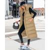 imageBTFBM Long Puffer Vest Women Quilted Hooded Button Down Zip Up Sleeveless Vests Outerwear Padded Jacket Fall Winter CoatKhaki